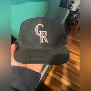 Vintage Colorado Rockies Fitted Hat Size 6 7/8